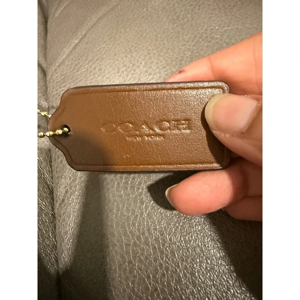 Coach F58297 Signature Canvas File Crossbody Bag Khaki‎ Saddle Brown Messenger